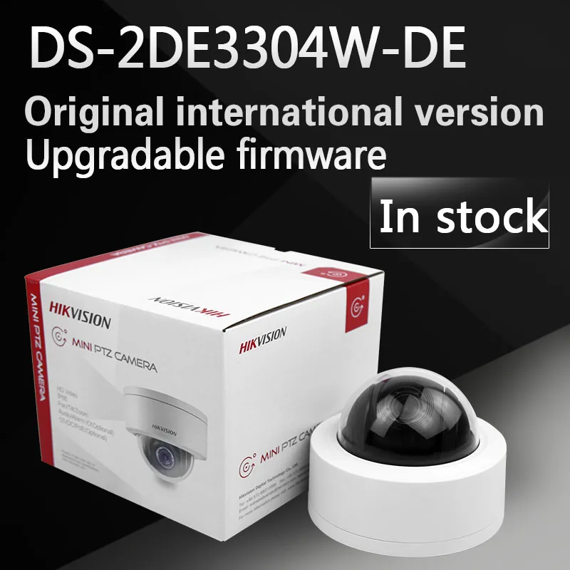 bilder für Auf lager dhl-freies verschiffen englisch version 3MP Netzwerk Mini PTZ Kamera DS-2DE3304W-DE Unterstützung plug & play bilder für Auf lager dhl-freies verschiffen englisch version 3MP Netzwerk Mini PTZ Kamera DS-2DE3304W-DE Unterstützung plug & play