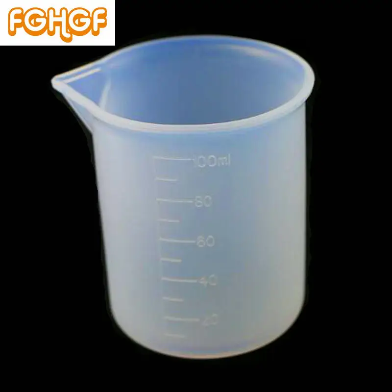 

3pcs Silicone Measuring Mold Washable Cup 100ml Dosage DIY Crystal UV Resin Craft Supplies Reuse Tool Epoxy Resin Mixing Cups