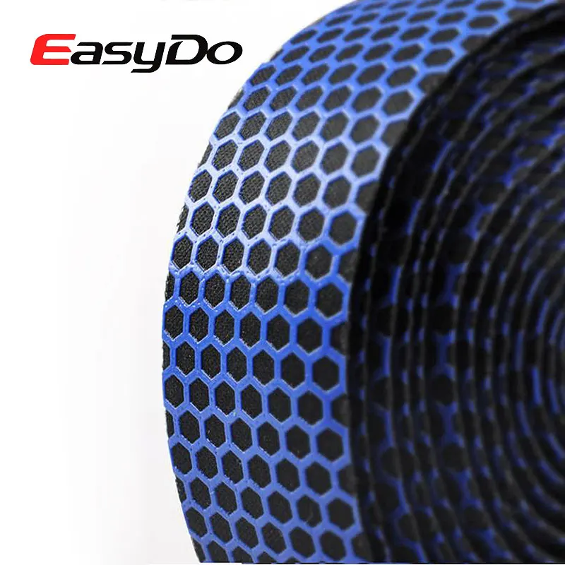 EasyDo 1 Pair Road Bike Velvet Microfiber Handlebar Tape + 2 plugs Waterproof 3D Honeycomb Belt Cycling Bicycle Handle Bar Tape