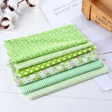 Dozzlor 6/7 шт. 50x50 см Ассорти тканевый Комплект квадраты наборы тканей не повторяются с принтовым дизайном и надписью «Цветочный из хлопчатобумажной ткани для шитья