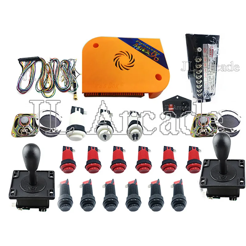 

Newest Pandora box 9D DIY kit arcade version 2222 in 1 PCB Happ button joystick power supply for Arcade Game cabinet machine