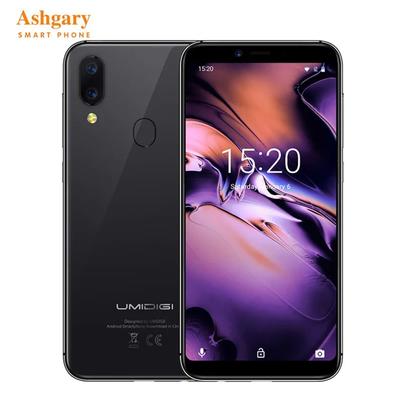 UMIDIGI A3 4G Smartphone 5.5" Android 8.1 OS Phablet MTK6739 Quad Core 1.5GHz 2GB RAM 16GB ROM 12.0MP 3300mAh GPS Mobile Phone