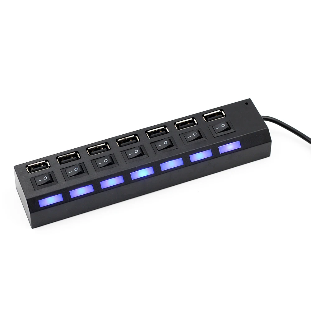 4/7 порт usb хаб Usb 2 0 концентратор Мульти разветвитель с переключателем вкл/выкл или
