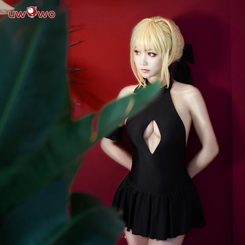 Женский купальник UWOWO костюм для косплея Alter Saber плавания|saber cosplay|fate saber cosplayfate cosplay