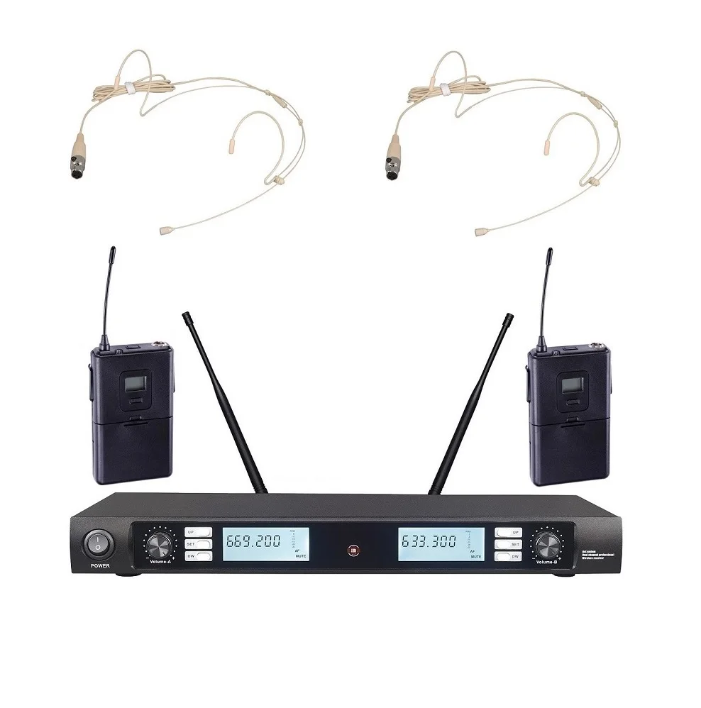 headset mic Bolymic этап микрофон системы профессионального ручной микрофон караоке Беспроводной динамические микрофоны для речи встречи церкви - Цвет: headset mic