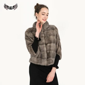 BFFUR High Quality Real Fur Coat Women Fashion Jacket Fur Genuine Thick Warm Winter Mink Fur Coats Natural Luxury Overcoat 2019 kids real mink fur coat baby winter warm colourful mink fur coat child mink fur clothes kids warm jacket