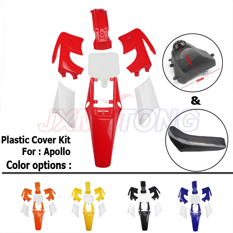 BLK Plastics Seat Fuel Tank Set 200 250cc Atomik Hummer Zongshen Dirt