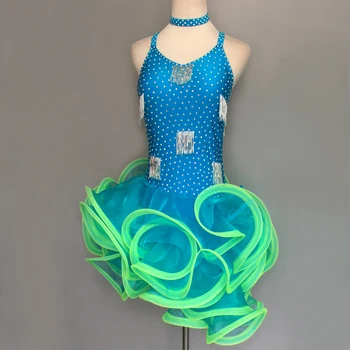 

Customized Children Latin Dance Costume Latin Dance Competition Costume Latin Dance Costume Latin Dance Costume