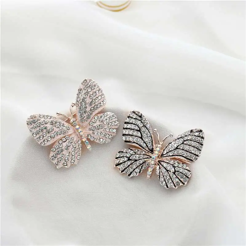 

New Luxury wedding animal rhinestone brooch Drop oil butterfly insect clothing accessories brooches Woman
