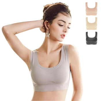 

Sleeping Lingerie Women Bras Soft Cup brassiere tube top Seamless Push Up Bralette Shakeproof Wireless Female Underwear #D