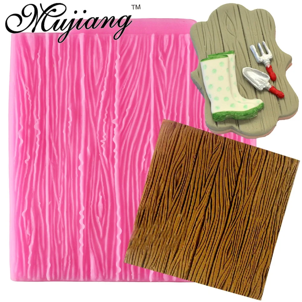 

Mujiang Tree Bark Texture Stripe Cake Border Silicone Mold Party Cupcake Fondant Cake Decorating Tools Chocolate Gumpaste Moulds