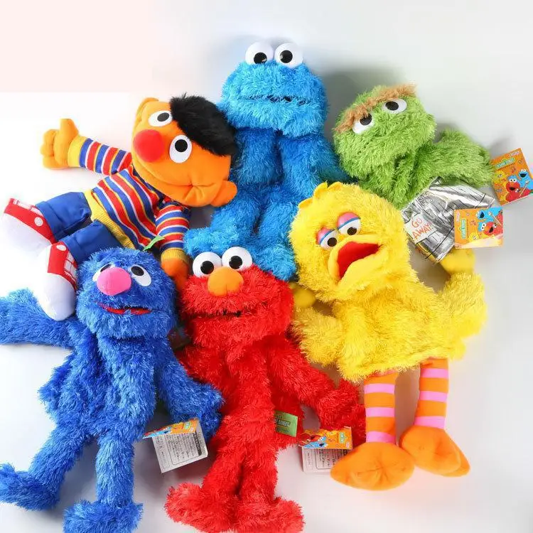 Улица Сезам 30 см Elmo Big Vird Cokkie Monster Large куклы Fantoche кукла для маленькой девочки дети