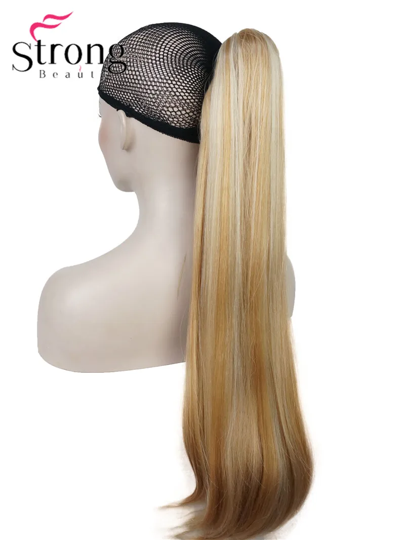 StrongBeauty длинные прямые накладные пряди для конского хвоста 26 дюймов