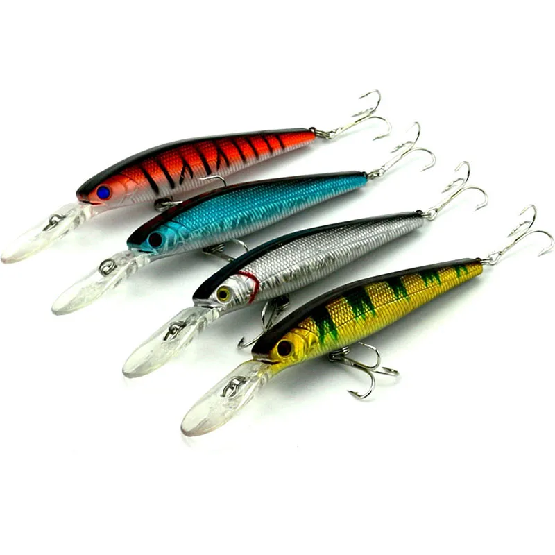 HENGJIA 3d fishing eyes lures Crankbaits Floating trout hard baits swimbaits 12.5CM 14G 4hook