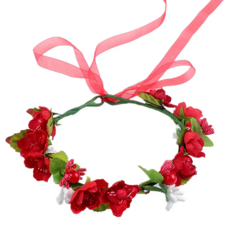 

Children Headdress Flower Garland Flower Beautiful Bride Headwear Suit
