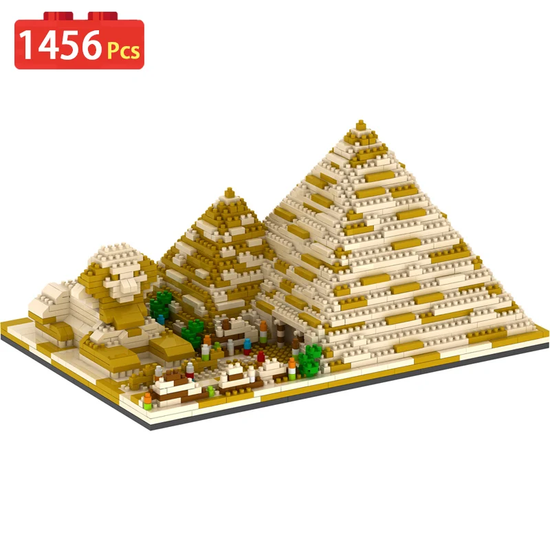 

1456pcs Pyramid Model Children Compatible Building Block Toy 3D Bricks Toy For Children Gift