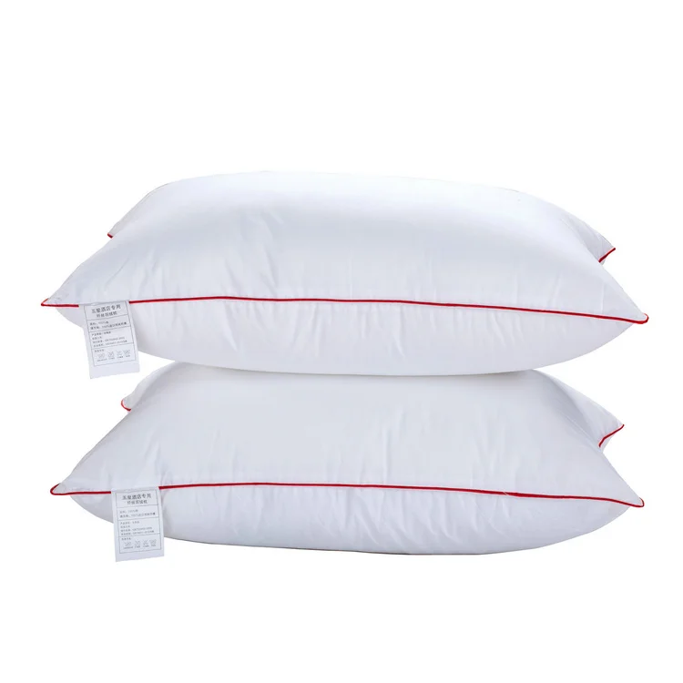 Feather Fabric Filler Pillow Neck protect healthy bedding pillows with cotton cover pillow