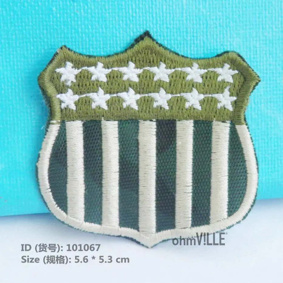 101067 Badge Army Iron On Patches "Easy To Apply, Just Iron On