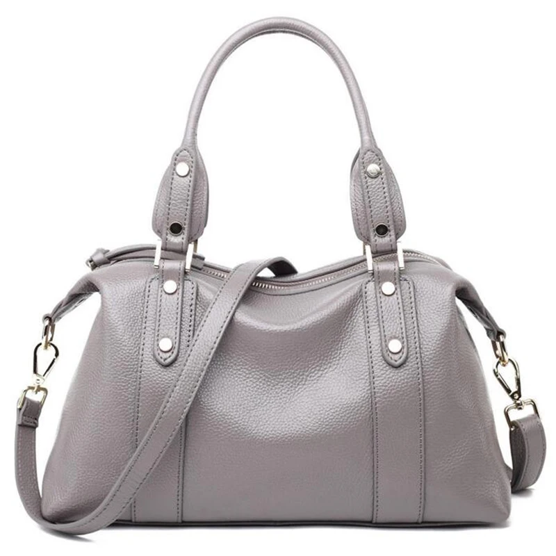 

Fashion rivet leather lady handbags soft leather women Crossbody bag women waterproof travel bag lady single shoulder bag B120