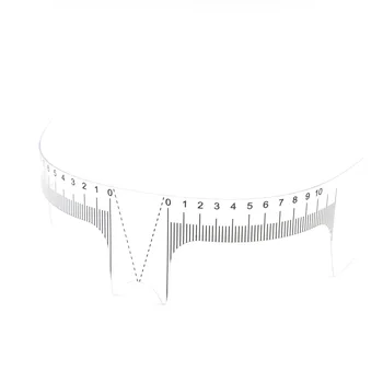 

10 pcs Eyebrow Grooming Stencil Shaper Ruler Measure Tool Makeup Reusable Eyebrow Ruler Tool Measures