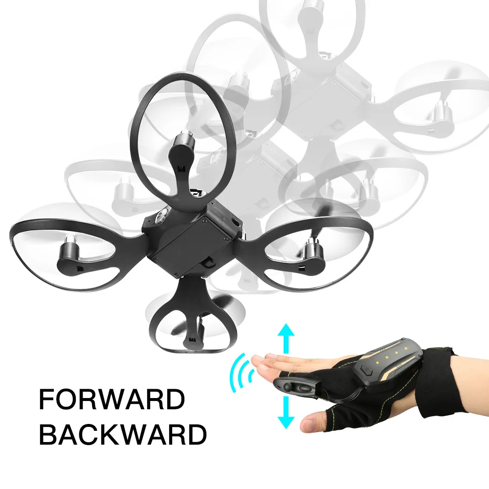 

Mini Foldable Glove Hand Sensor Wifi Control RC Helicopter Toys with HD Camera Gesture Sensing Drones Aircraft FPV Quadrocopters