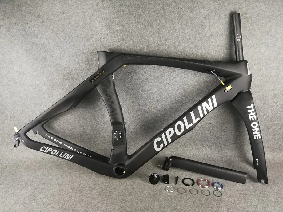 Cheap 2018 Cipollini RB1K THE ONE Naked Matte Rahmenset Road Bicycle Glossy Full Carbon Road Frameset Complete Carbon Frame Silver 6