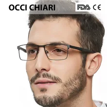OCCI CHIARI, модный бренд, мужские лоскутные очки, дизайн, прямоугольные очки, прозрачные линзы, оптическая оправа, очки, W-CERIONI