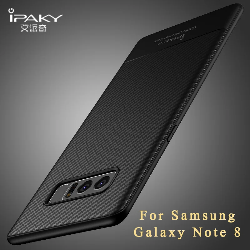 Для samsung galaxy note 8 Чехол ipaky silm coque для чехол из углеродного волокна Мягкий