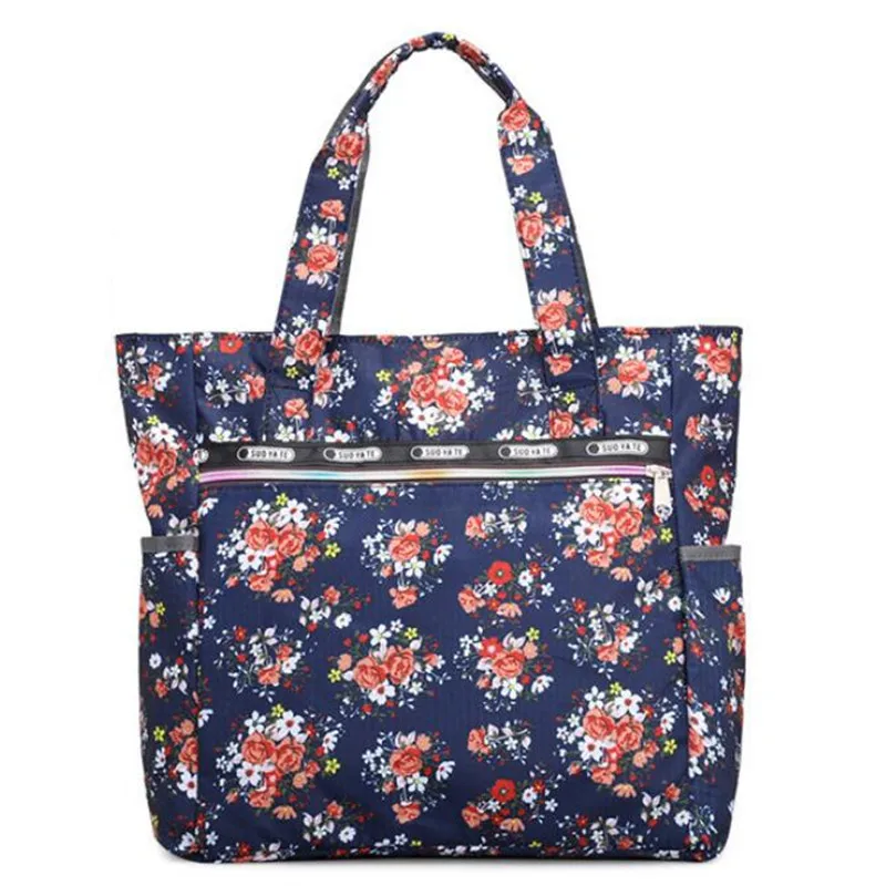 Нейлоновая женская сумка-мессенджер с цветочным принтом через плечо большая нейлоновая женская сумка Bolsas Новинка - Цвет: 3