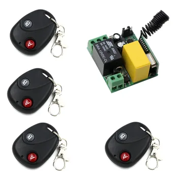 

Simple Operation AC220V 1 CH Radio Wireless Remote Control Switch Mini Sizes Receiver and 4*Transmitter for Shutter & Windows