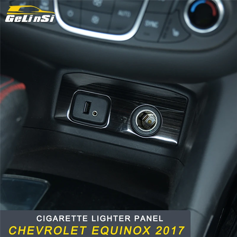 GELINSI панель прикуривателя крышка обрезная рамка аксессуары для интерьера Chevrolet Equinox стайлинга автомобиля