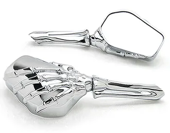 

SKELETON HAND MOTORCYCLE MIRRORS CRUISER SPORT BIKE CHOPPER MOTORBIKE REAR VIEW
