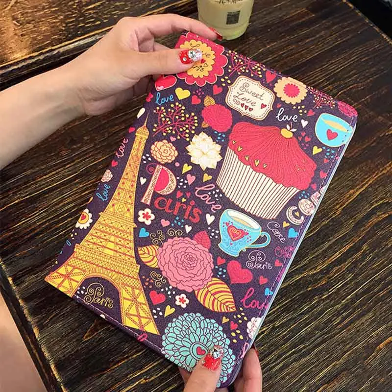 

Case For ipad Air 3 10.5" 2019 illustration Cute Cartoon Case Scratch Resistant Cover Hard Back Cover ipad 2019 protective Cases