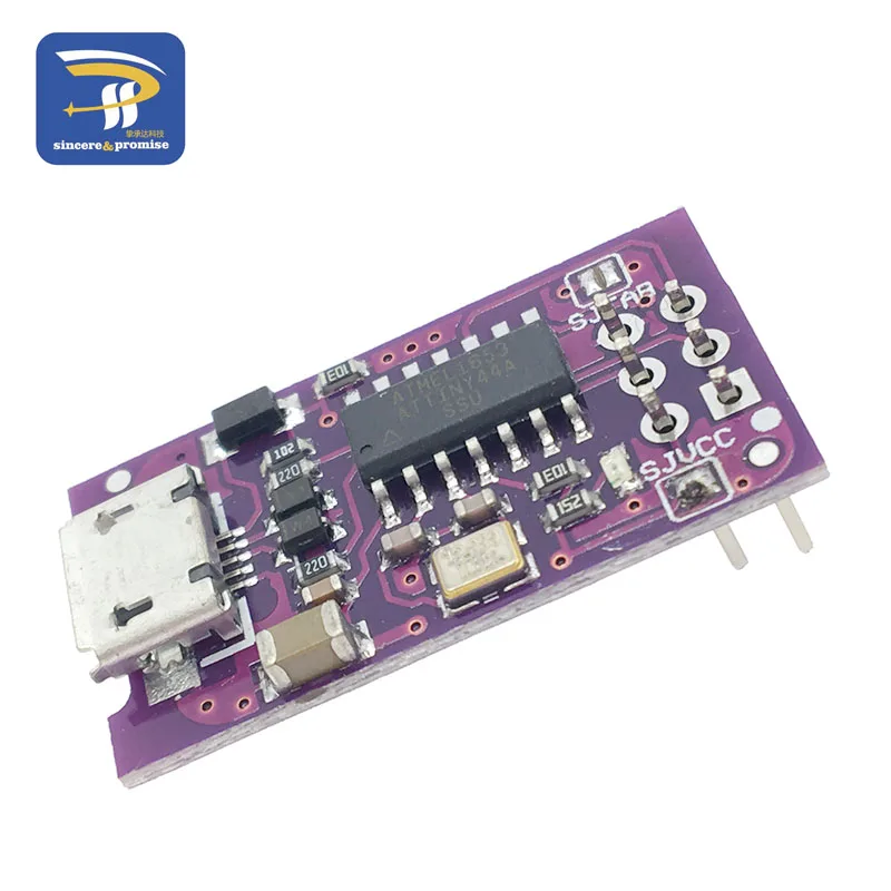 Миниатюрный программатор с Micro USB AVR ISP ATtiny44 ATTiny45 ATTiny85 модуль программатора USBTinyISP