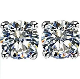 Роскошное предложение женитьбы серьги, 1 ct подушечки высокого качества запонка SONA серьги для женщин, серебро камень серьги