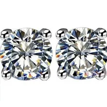 Роскошное предложение женитьбы серьги, 1 ct подушечки высокого качества запонка SONA серьги для женщин, серебро камень серьги