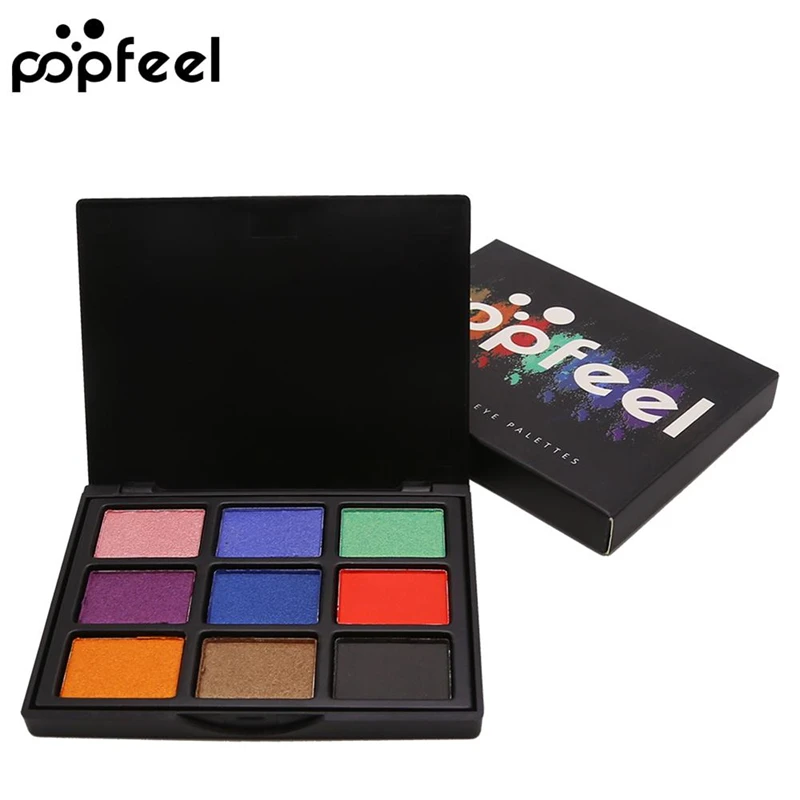 

Popfeel Professional Eyes Makeup 9 Color Matte Eyeshadow Palette Earth Color Pigment Waterproof Long Lasting Eyes Tint Maquaigem
