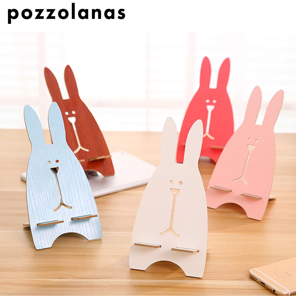 Pozzolanas Universal Phone Holder Stand Rabbit Cartoon Mobile Phone font b Smartphone b font Stand Holder