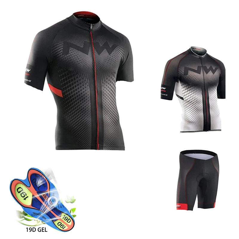 

Northwave Nw Cycling Jersey Set Quick dry MTB Bicycle Cycling Clothing Kit Mountain MTB Bike Wear Clothes Maillot Ropa Ciclismo