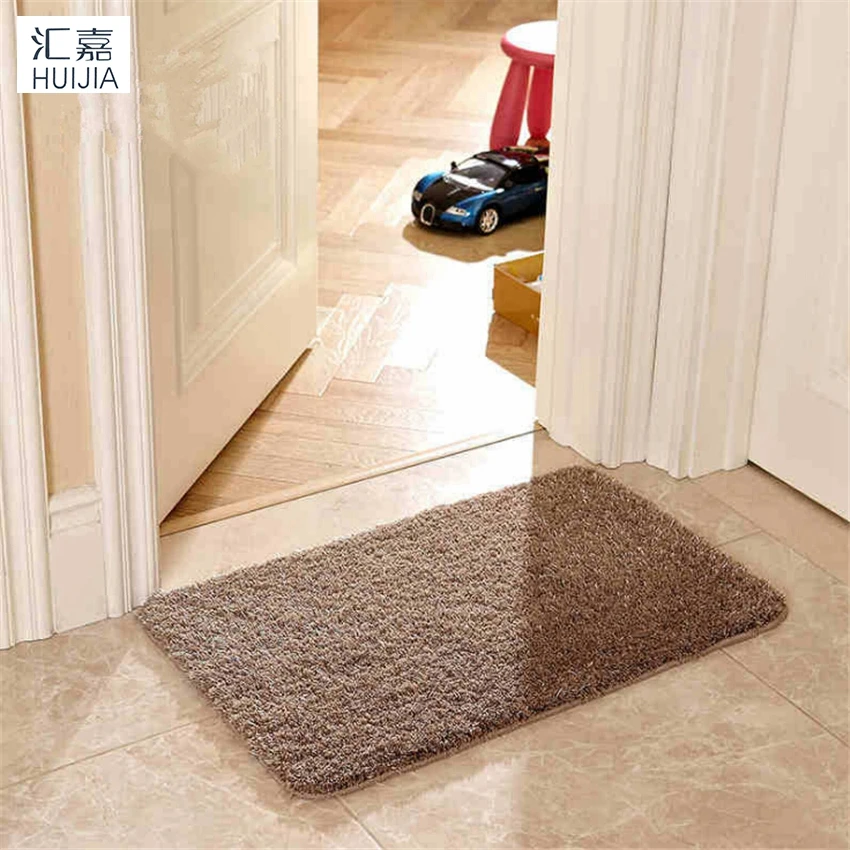 Solid color Microfiber Door Mat TPE Non Slip Soft Rug And Carpet For