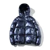 2022 Women's Down Jacket Winter Glossy Silver/Black/Gold/Blue Plus Size 5XL Hooded Parka Outwear Down Padded Coats Female ► Photo 3/6