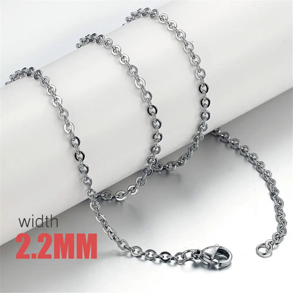 Mimeng (50 pcs/lot) Wholesale 316L Stainless Steel Necklace Titanium