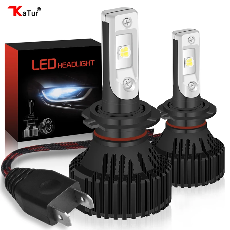 Acheter 1 paire H7 led kit de phare Brouillard Lumière Lampes Cree led XHP50 Externe Éclairage avec Les Fans 12 V 24 V 60 W 16000Lm Par Ampoule 360 Degrés