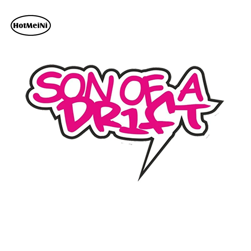 

HotMeiNi Car Sticker Styling Son of a Drift Lettering art Vinyl Decal Laptop Travel Luggage Waterproof Accessories Gifts 13x8cm