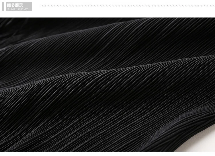 Miyake/ ; элегантное модное однотонное платье с круглым вырезом и кисточками и открытой вилкой с длинными рукавами