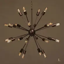 Креативные индивидуальные подвесные лампы Скандинавская промышленная лампа в стиле ретро Эдисона подвесной светильник для гостиной столовой искусственный GY195