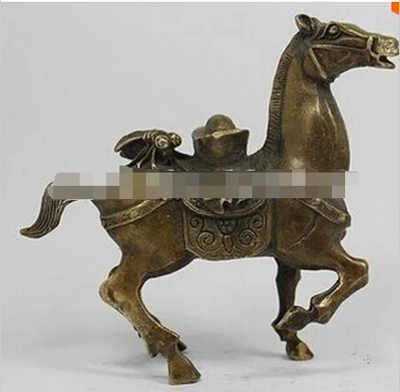 

WBY---320+++Collectibles Chinese copper horse and cicada Figures Statues