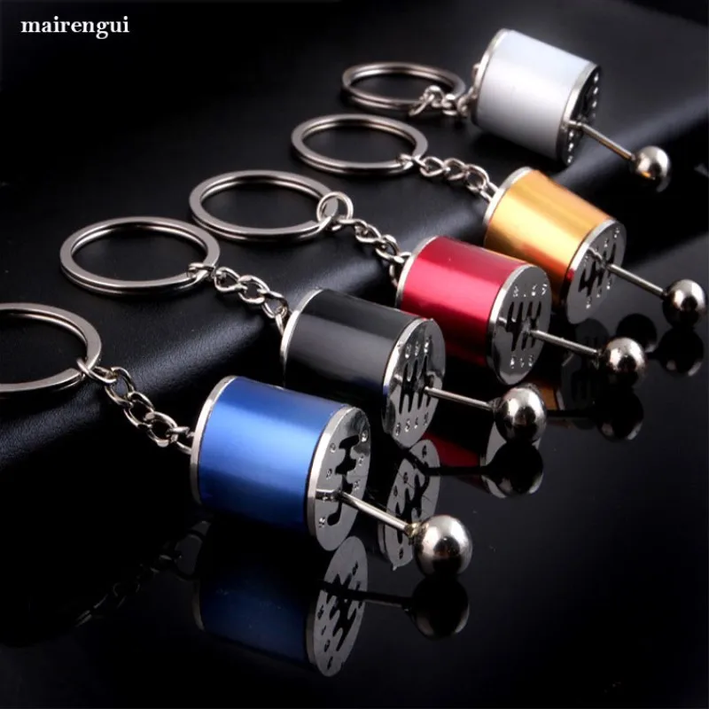 

Modified gear shifter car key chain men personality pendant gearbox keychain for BMW Ford audi honda alfa romeo key ring keyring