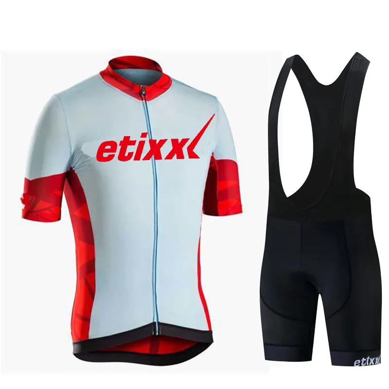 Лето etixxl команда Велоспорт Джерси быстросохнущая Ropa Ciclismo велосипед для мужчин Одежда дышащая гелевая прокладка нагрудник короткие наборы
