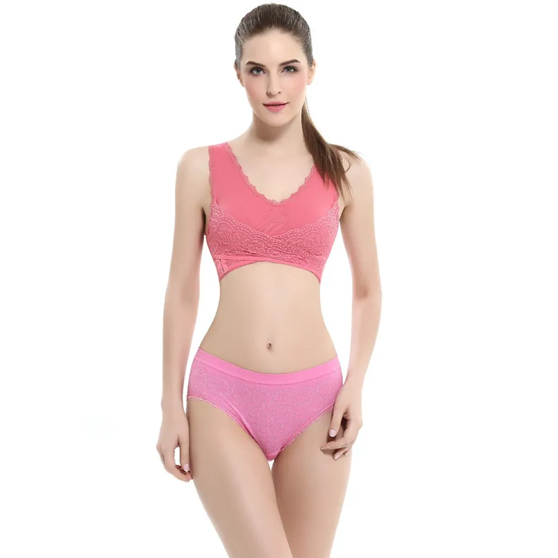 Women Sports Bra Sports Underwear Fitness Yoga Running Pad Cropped Top Sports Wear Tank Tops Anti-shock Sweat Lace Bra #3j#F (19)